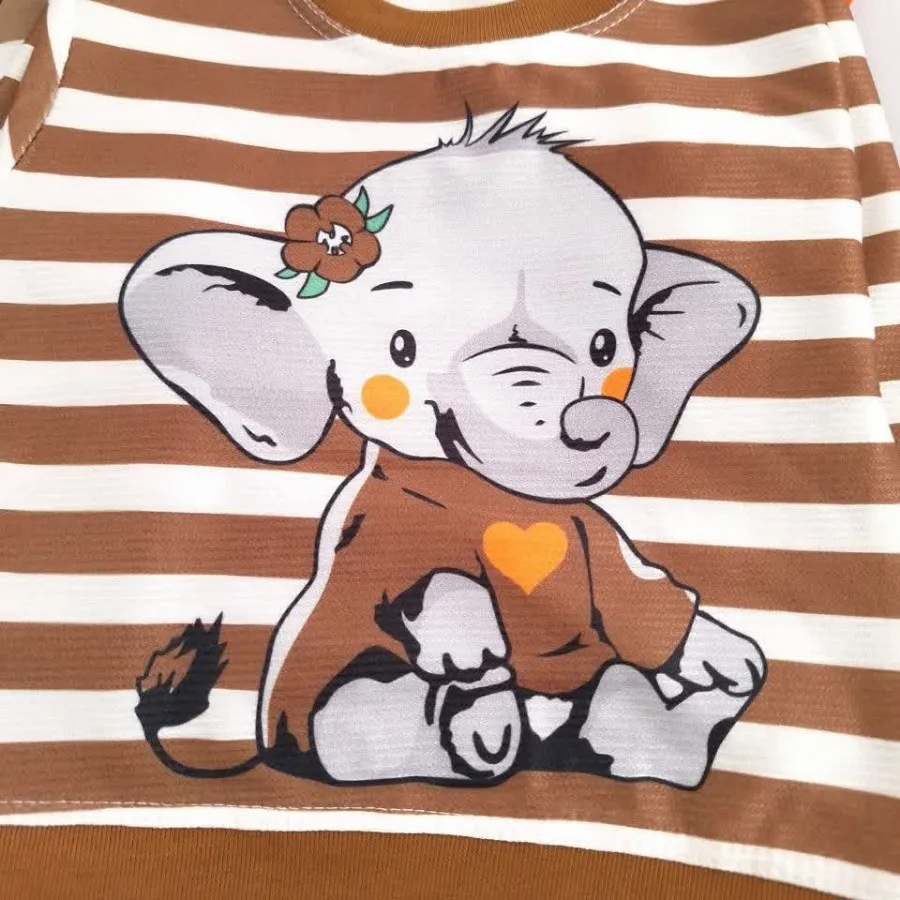 بلوز و شلوار راه راه فیل