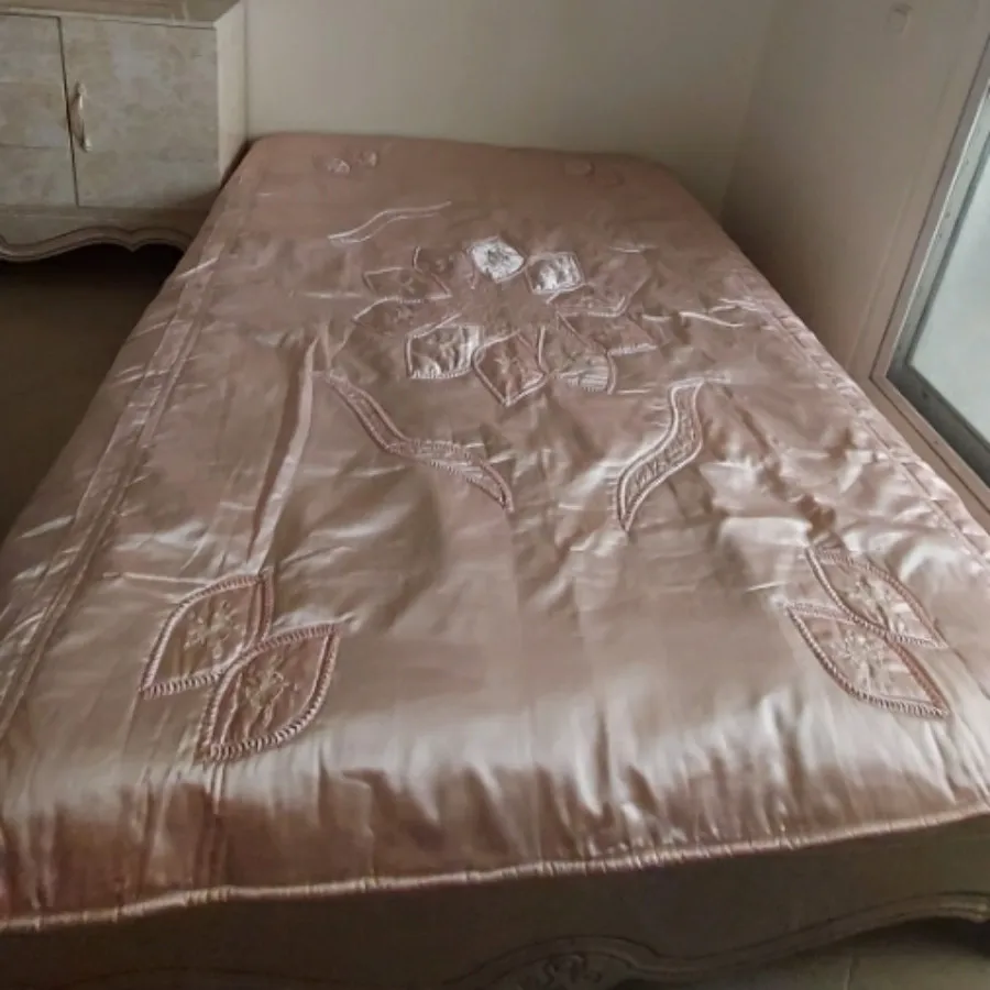 رو تختی ساتن 2 روبالشی