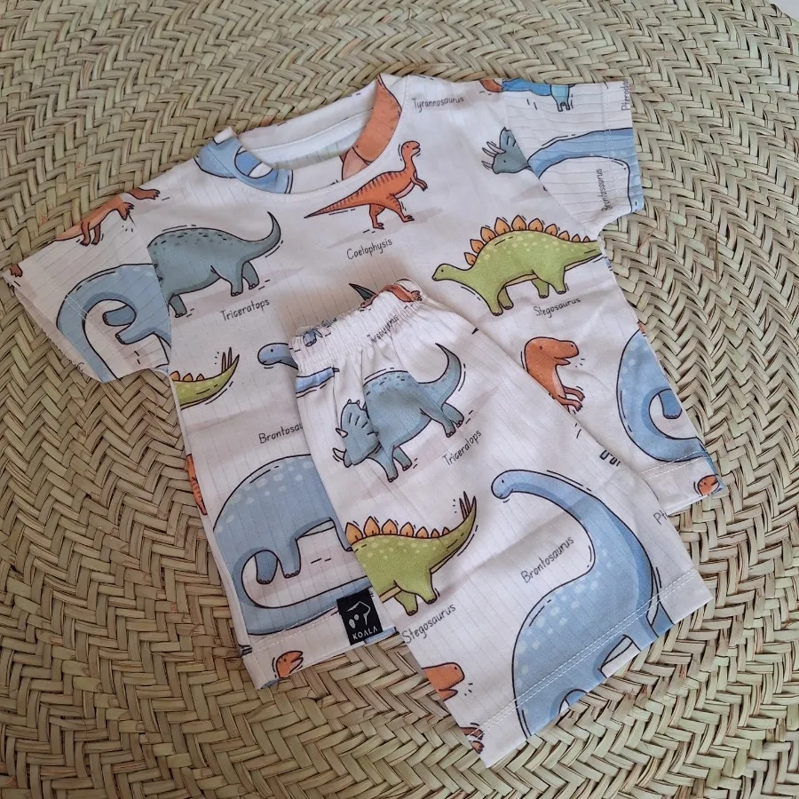 ست تیشرت و شلوارک نخ پنبه