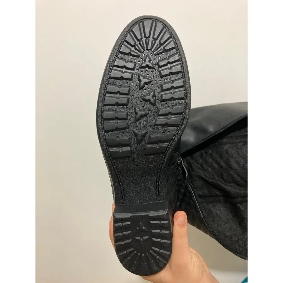 بوت بلند چرم شنل دوزی