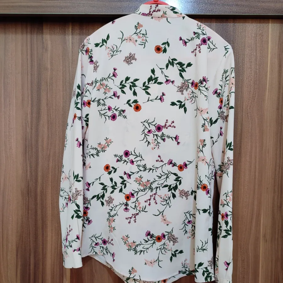 شومیز کراواتی گل گلی ترک