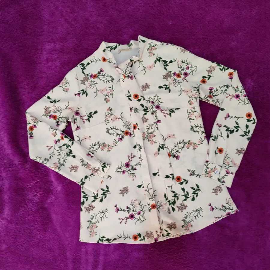 شومیز کراواتی گل گلی ترک