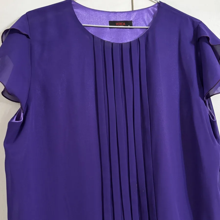 بلوز حریر بنفش