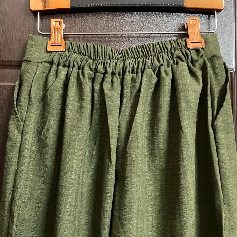 ست جلیقه و شلوار نخی نو