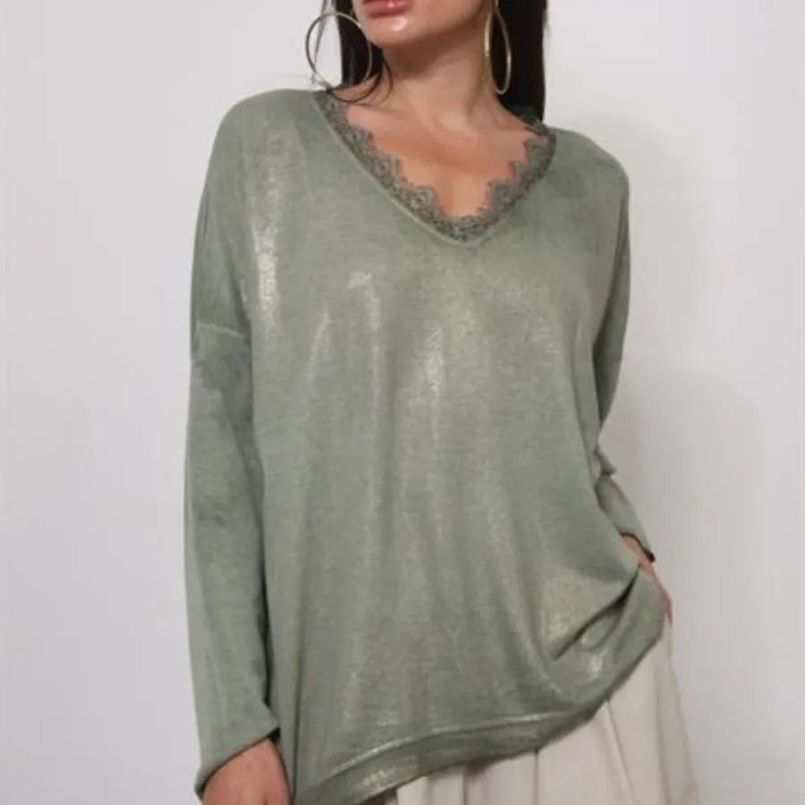 بلوز ایتالیایی بافت شاین