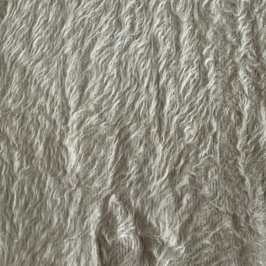 بافت یقه اسکی خز سفید