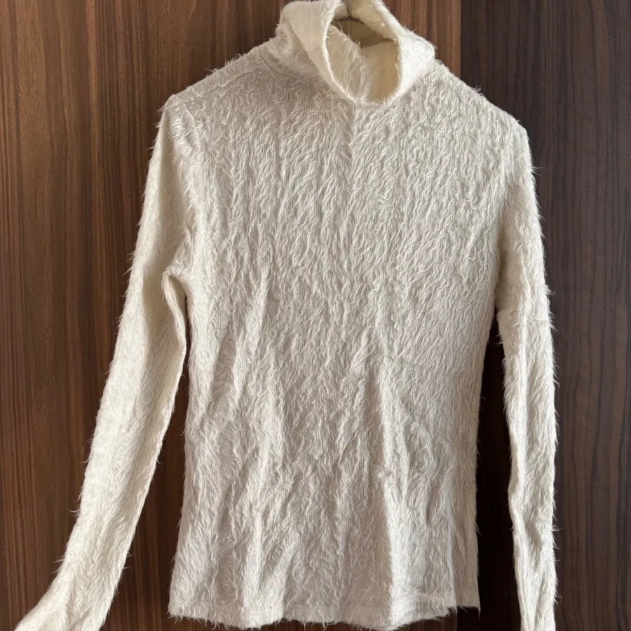 بافت یقه اسکی خز سفید