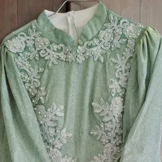 لباس مجلسی سبز زیتونی