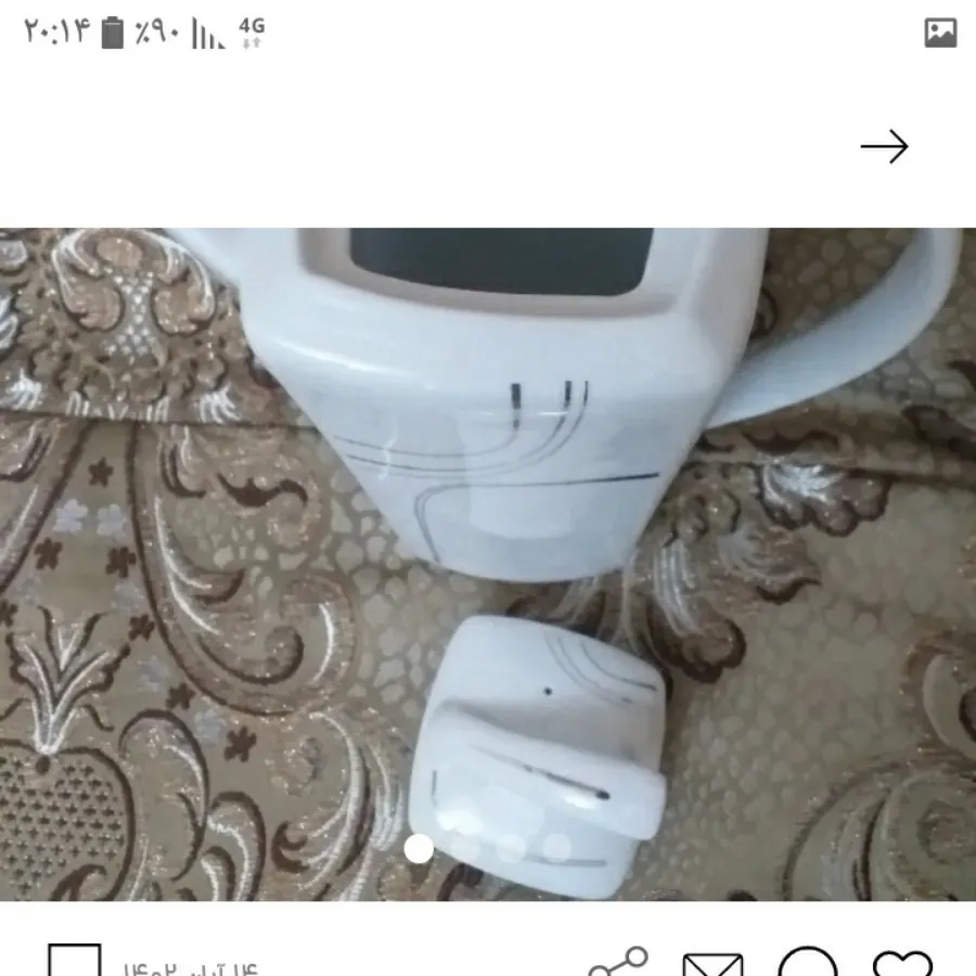 قوری شیر جوش