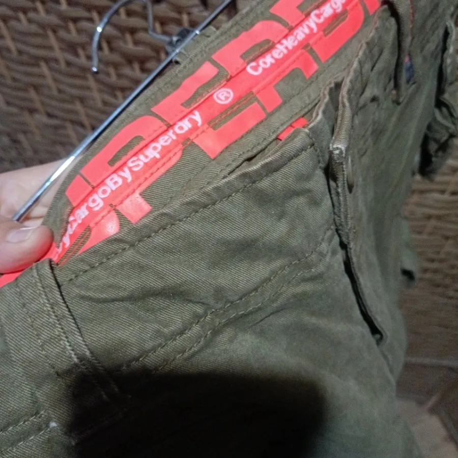 شلوارک اسپرت سبز کتان