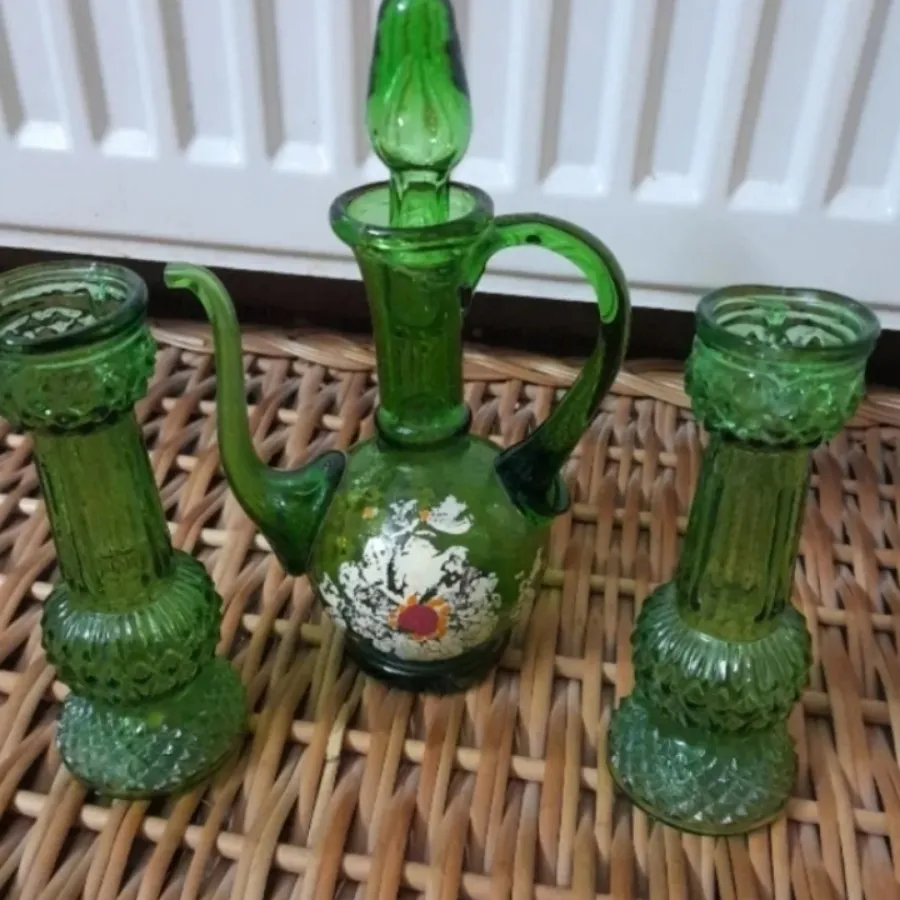 شمعدان و گلابدان قدیمی