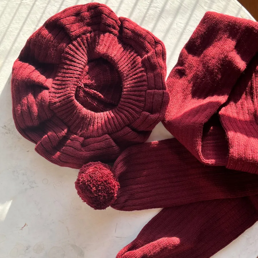 کلاه و شال گردن بافت