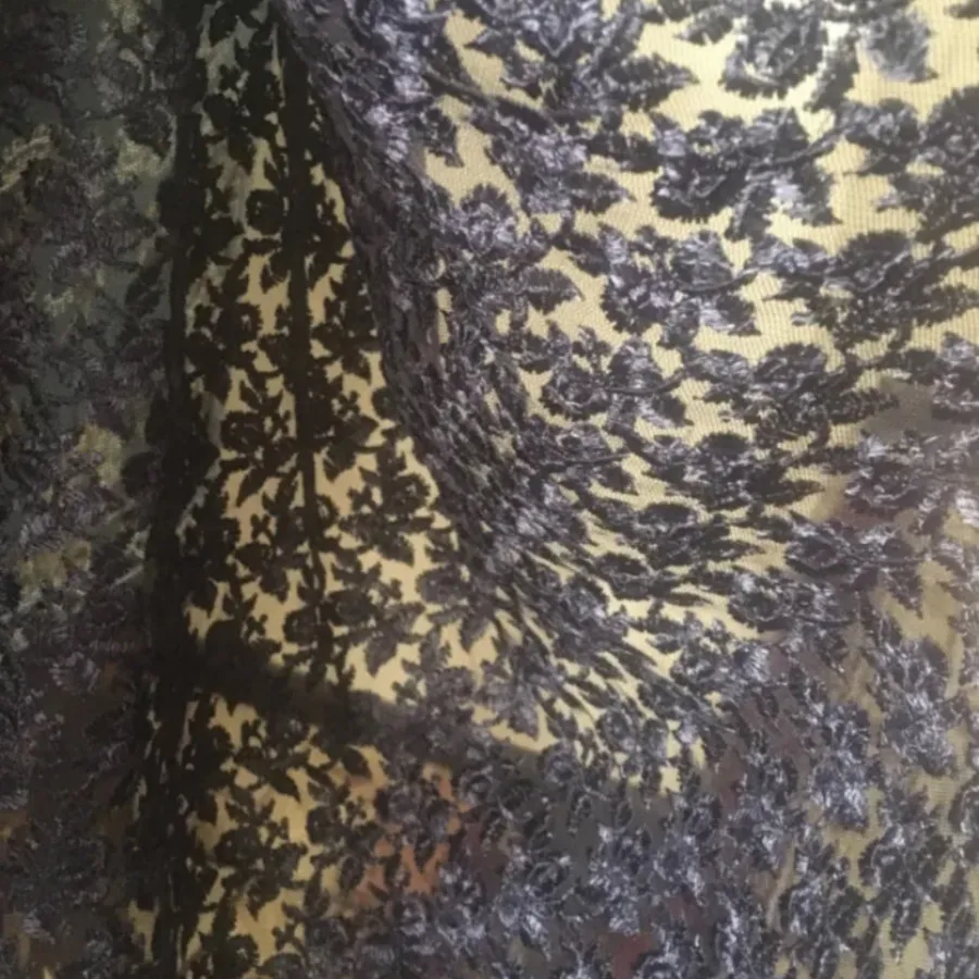 پارچه گیپور سرمه‌ای