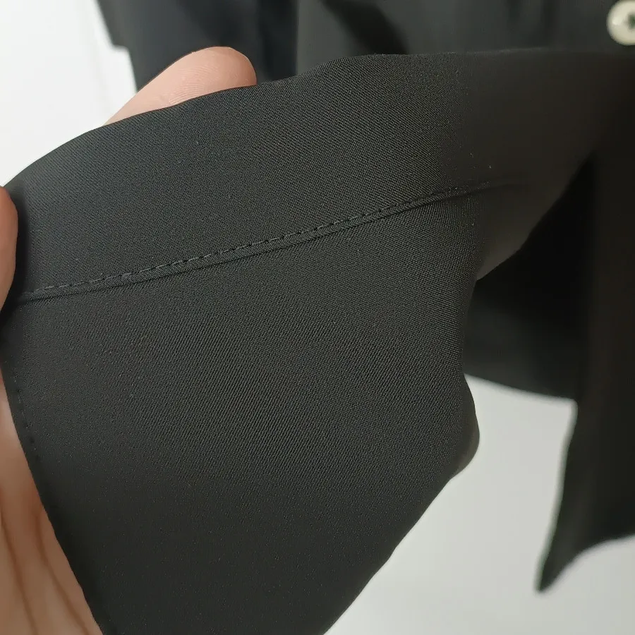 شومیز مشکی ساتن ابریشم