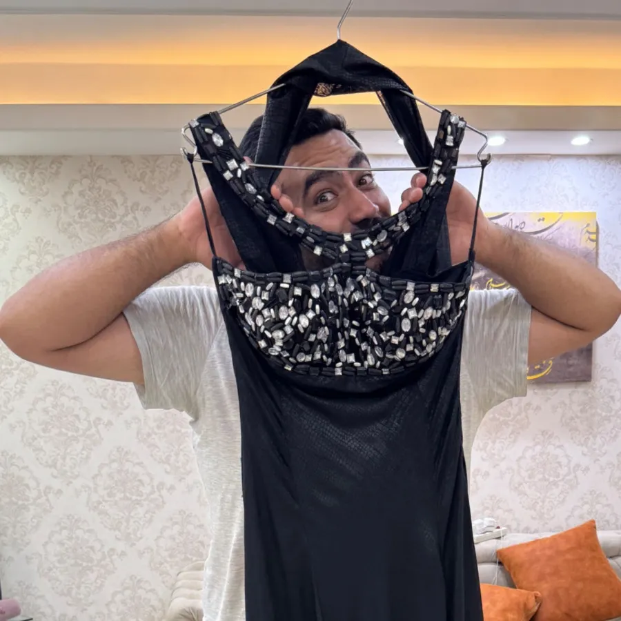 پیراهن مجلسی ترک کار شده