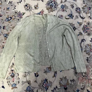 لباس بافت سبز زنانه