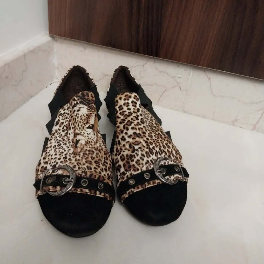 کفش خارجی پلنگی تخت