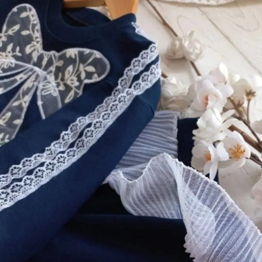 ست دخترانه پاپیون گیپوری