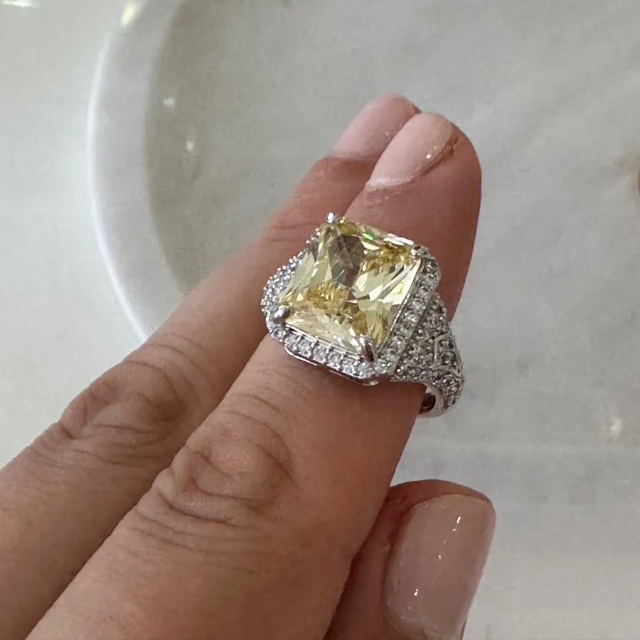 انگشتر تک نگین سیترین