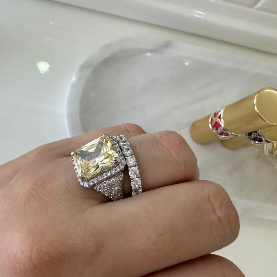 انگشتر تک نگین سیترین