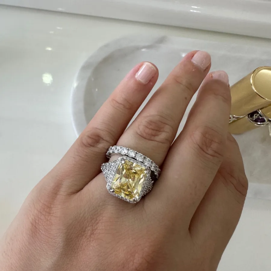 انگشتر تک نگین سیترین