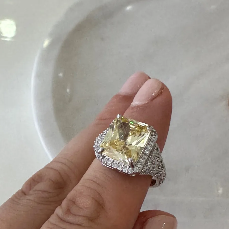 انگشتر تک نگین سیترین