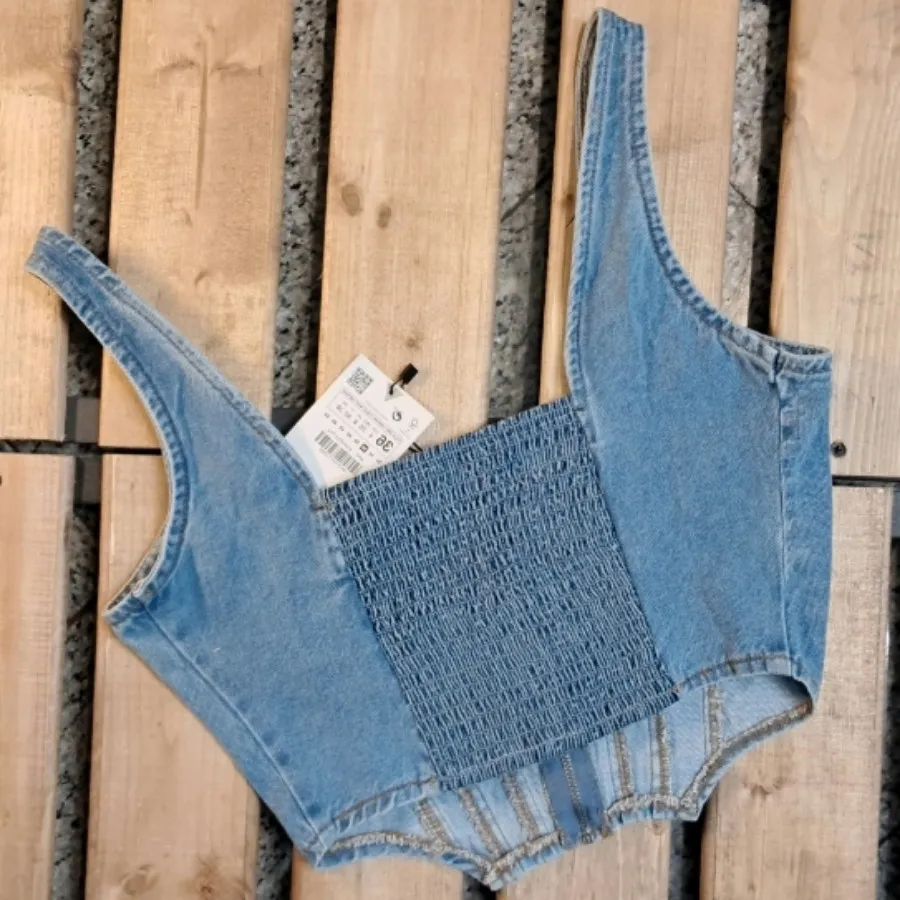 کراپ جین جلو زیپ