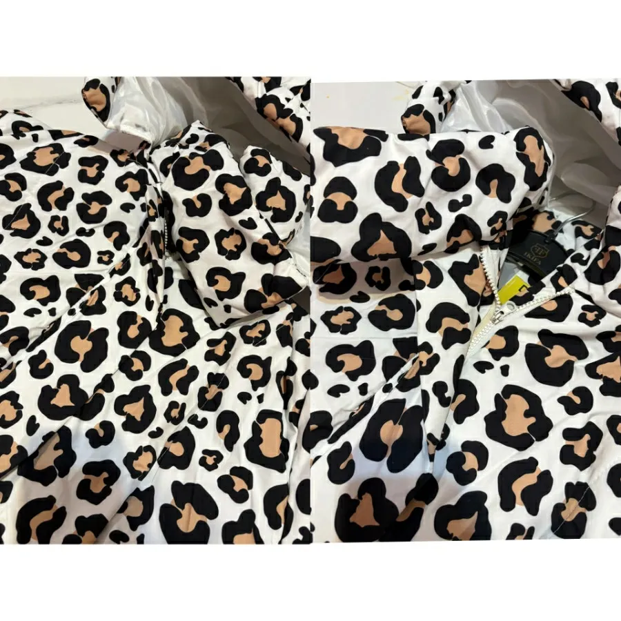 کاپشن پلنگی سفید