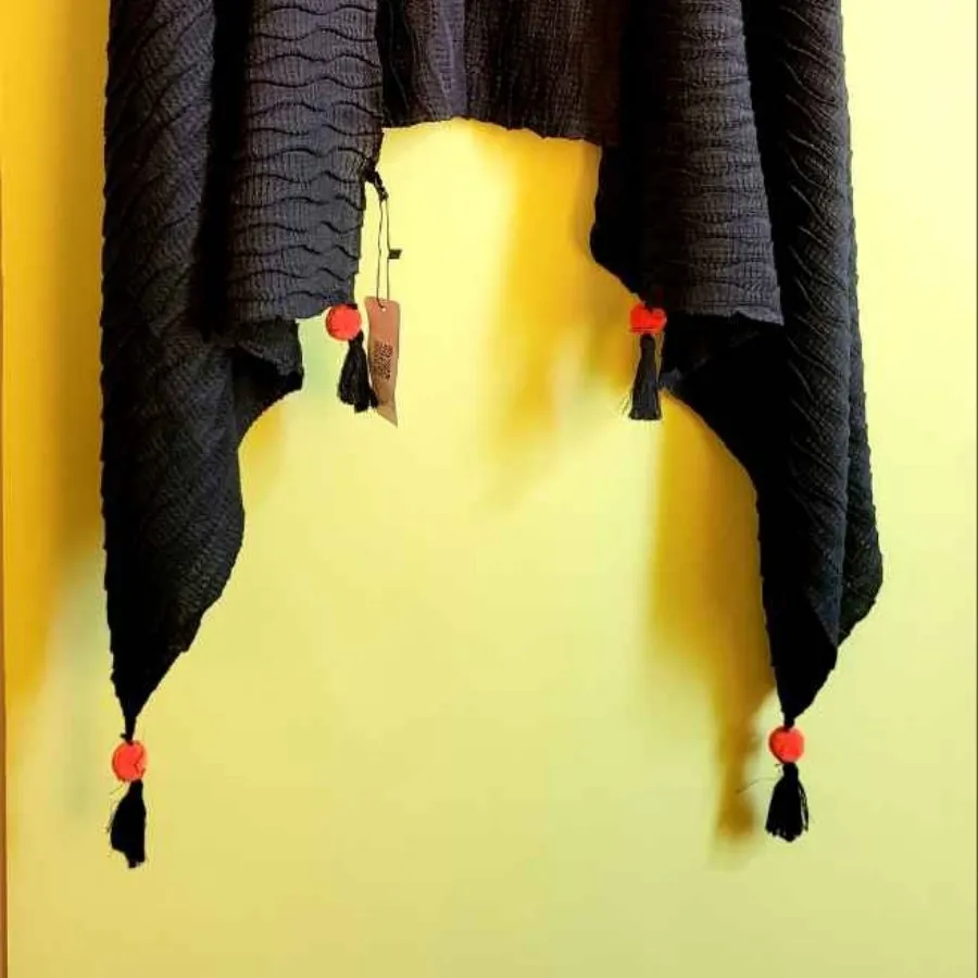 شال بافت طرح دار