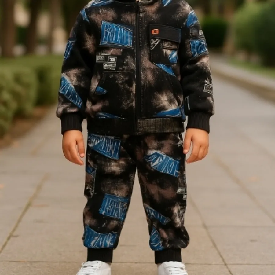 ست کاپشن شلوار پسرانه