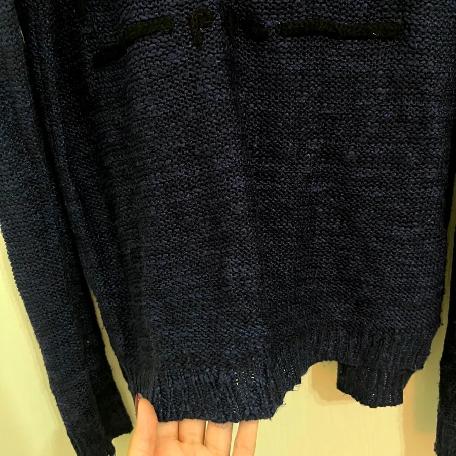 بلوز بافت سرمه ای