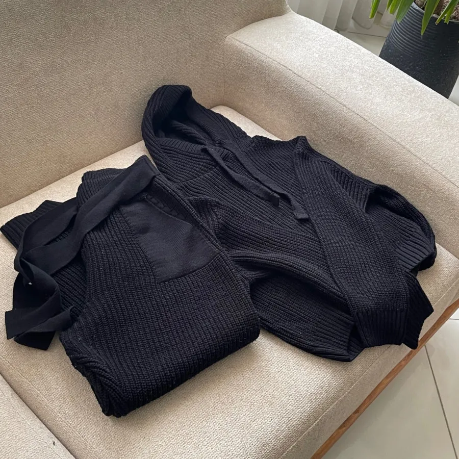 ست بافت شلوار هودی