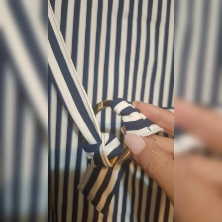 پیراهن شیک راه راه