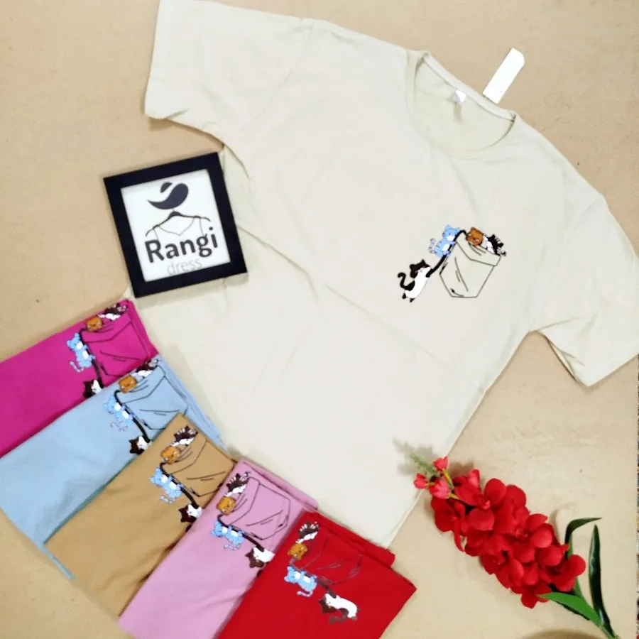 تیشرت لانگ پنبه