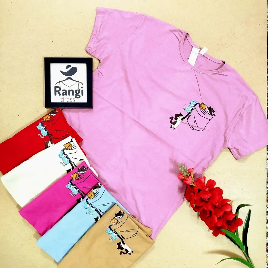 تیشرت لانگ پنبه