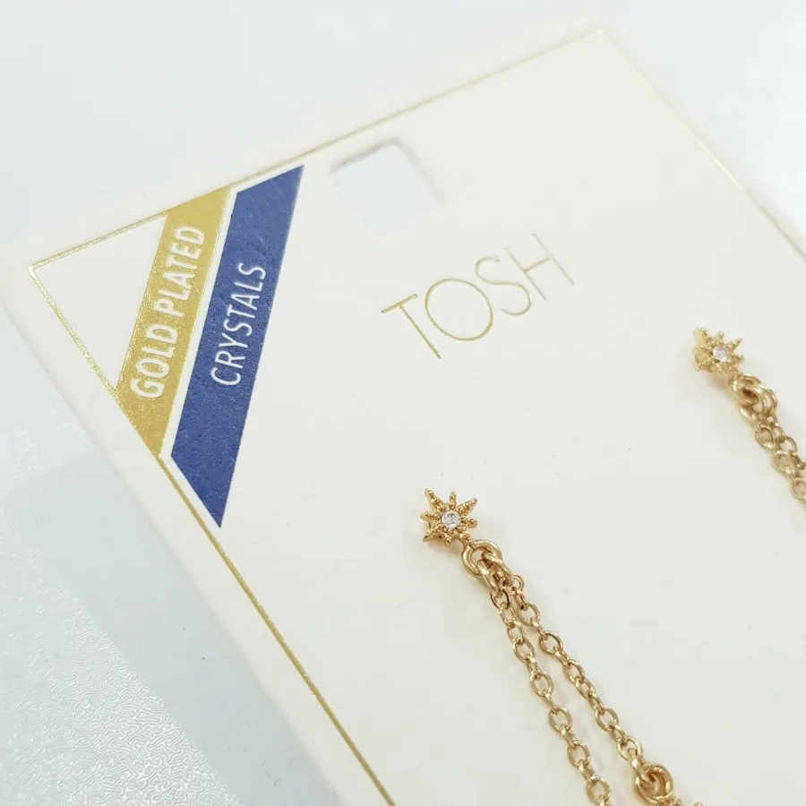 گوشواره روکش طلا TOSH