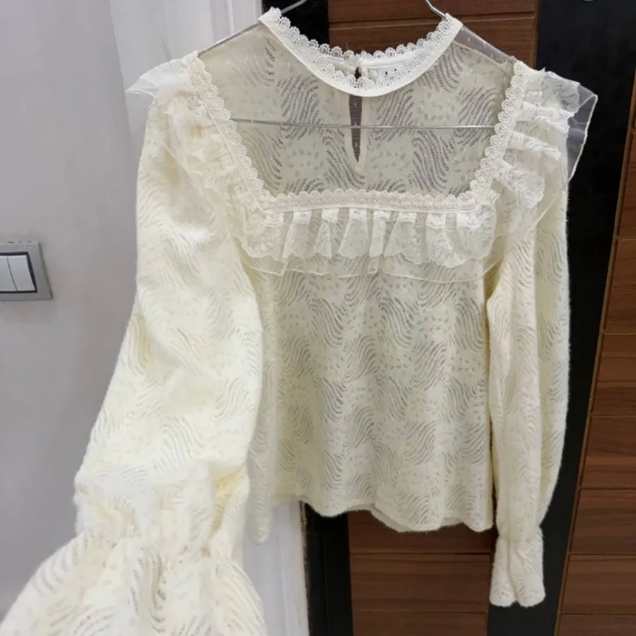 بلوز مجلسی شیری