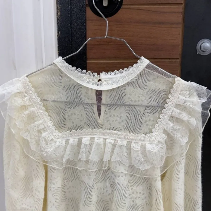 بلوز مجلسی شیری