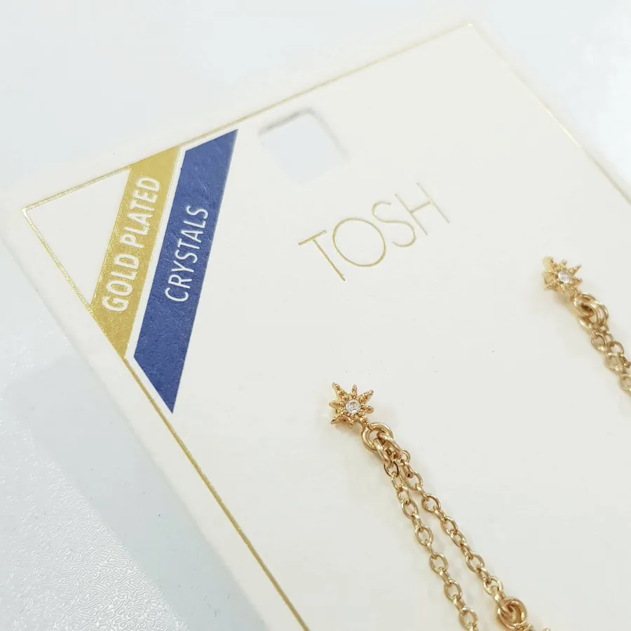 گوشواره روکش طلا TOSH