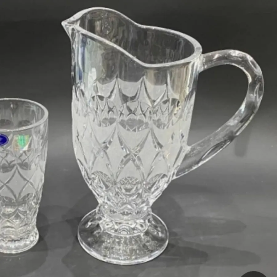 پارچ آب و یخدان کریستال