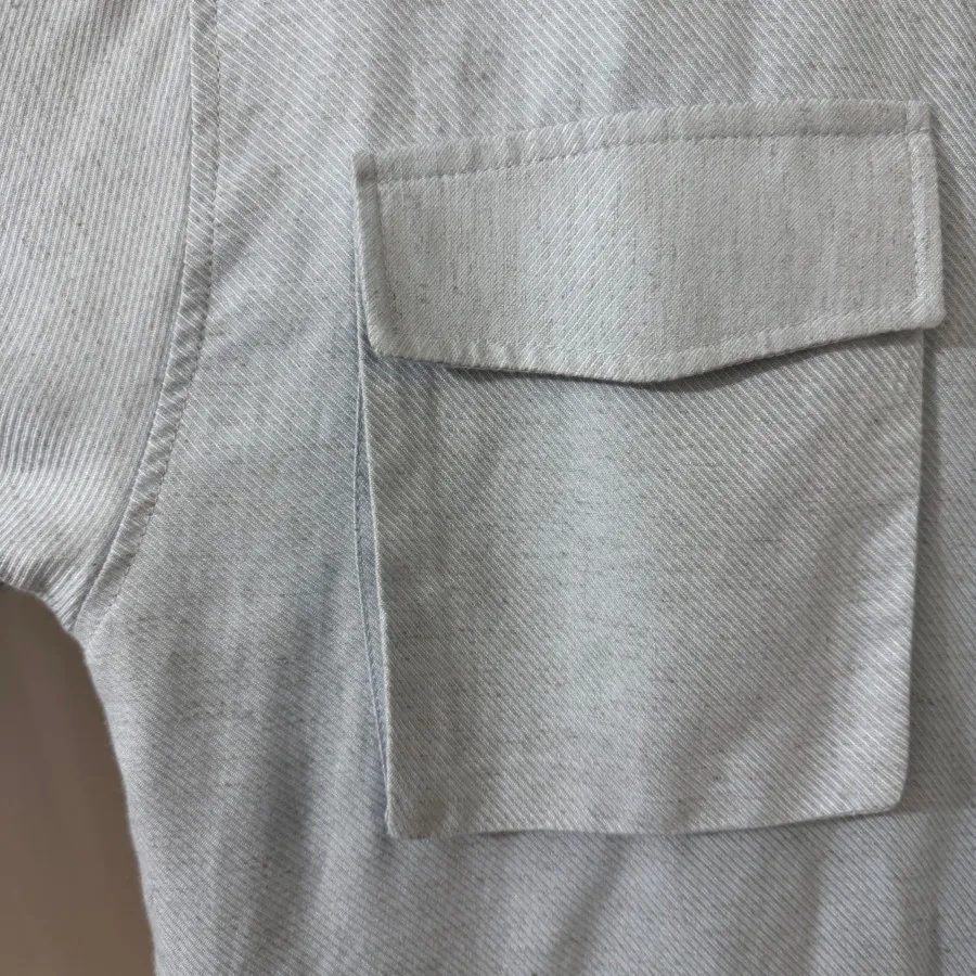 شومیز پاییزه آبی کمرنگ