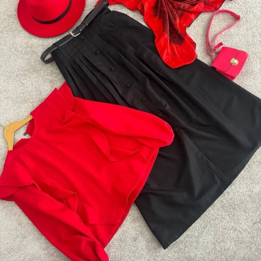 شومیز دامن کمربند