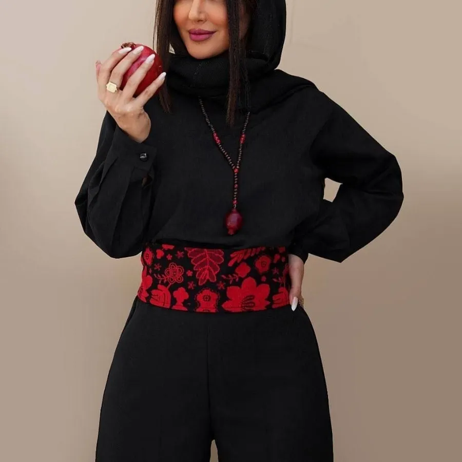 شومیز شلوار وست کمربند