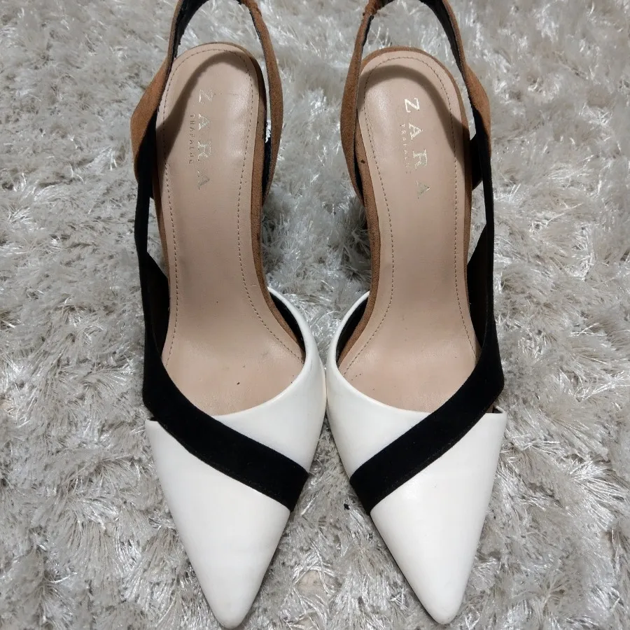 کفش zara سفید ومشکی