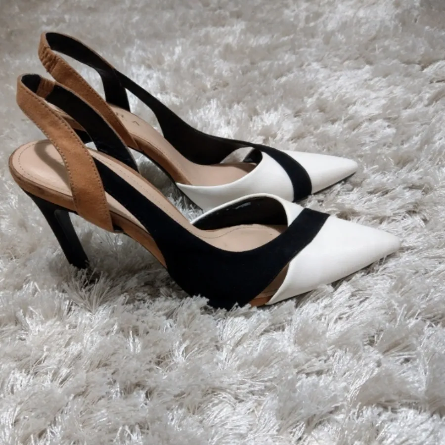 کفش zara سفید ومشکی