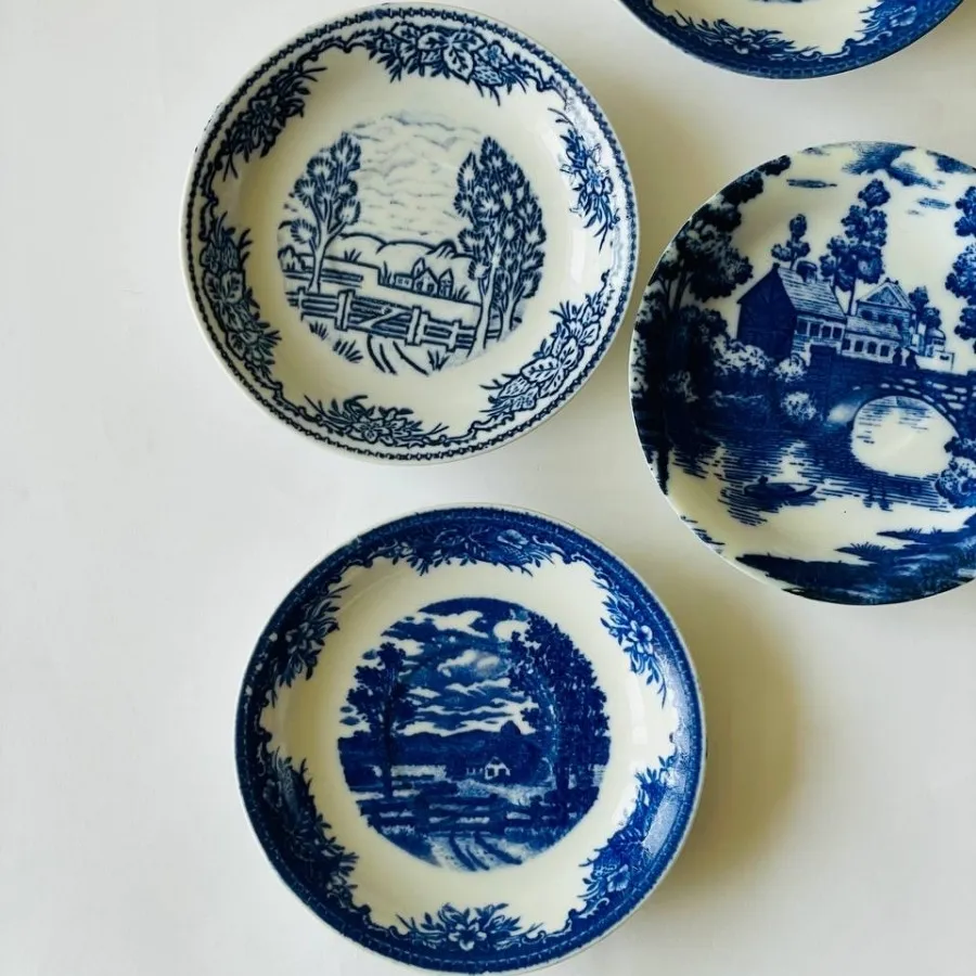 ست قلم آبی نعلبکی