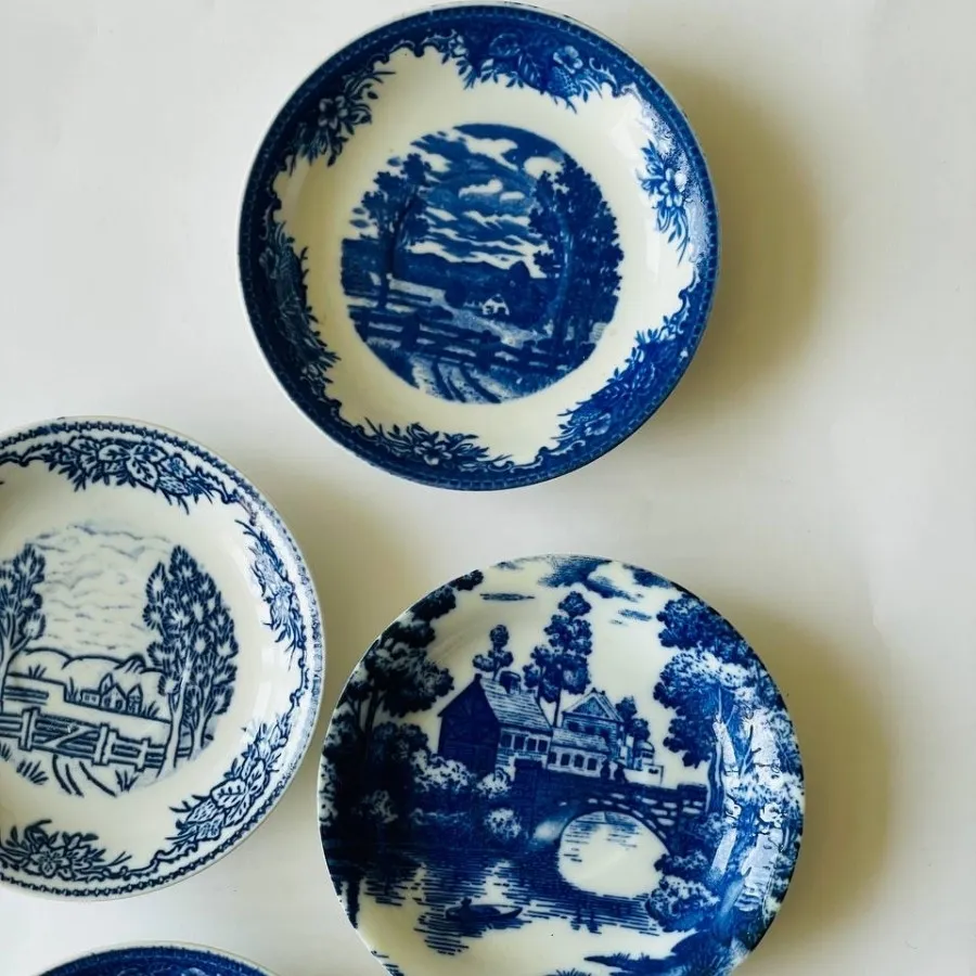 ست قلم آبی نعلبکی