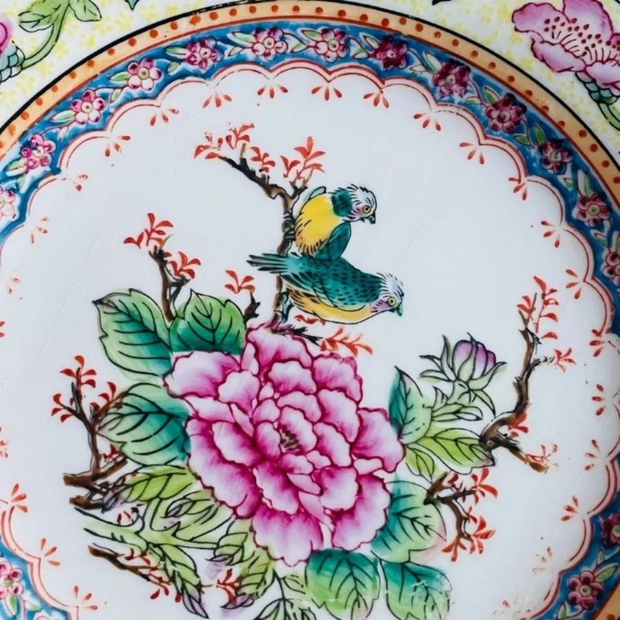 بشقاب گل و بلبل