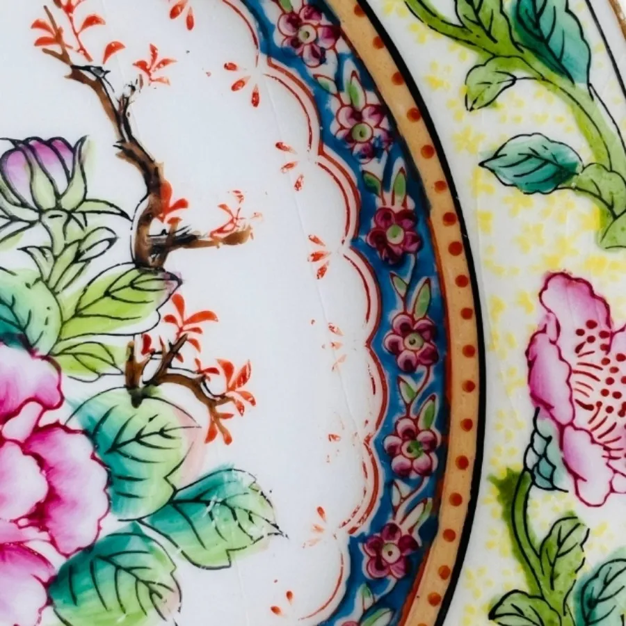 بشقاب گل و بلبل