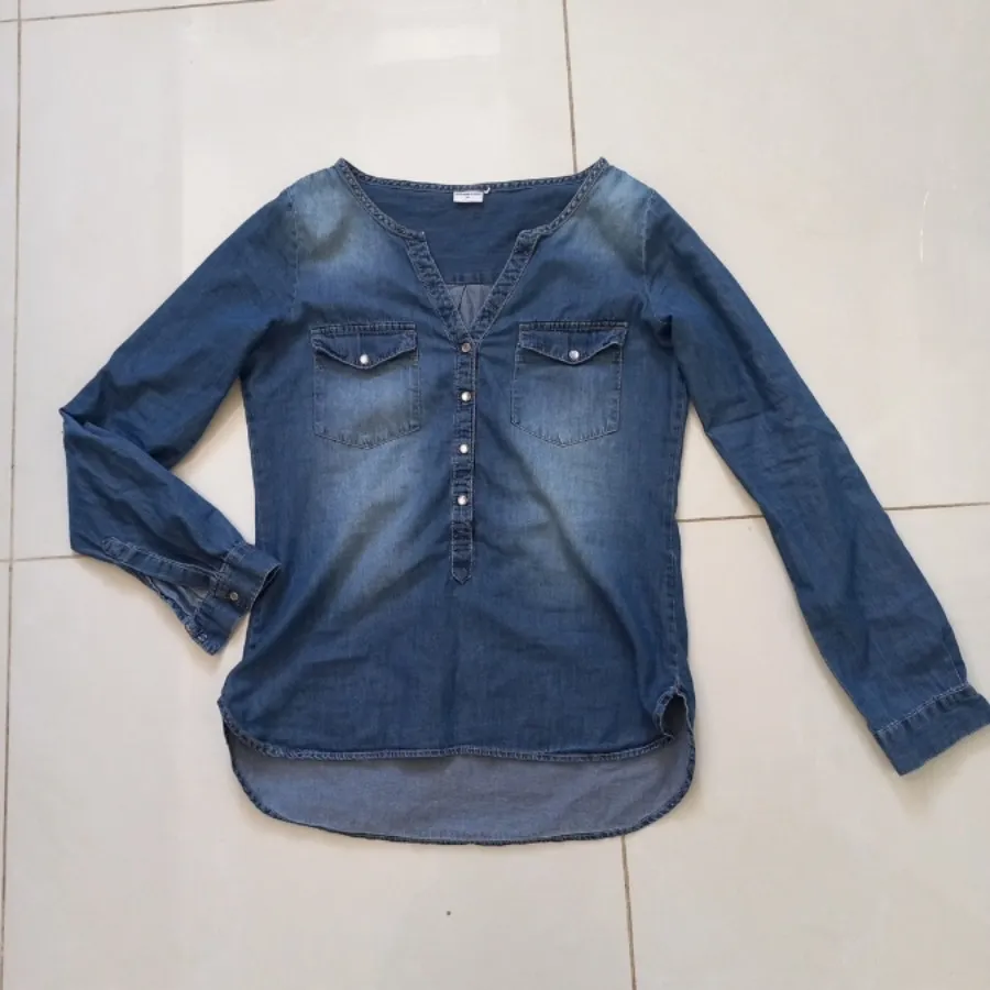 بلوز جین کاغذی